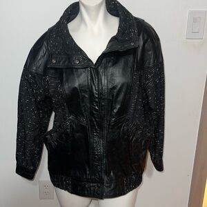 Avanti women’s leather & wool Jacket